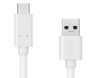 CONNECT IT Wirez USB-C (Type C) - USB, bílý, 0,5 m