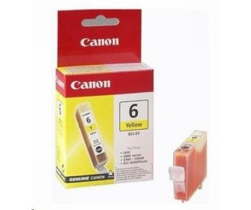 Canon CARTRIDGE BCI-6Y žlutá pro i560, i865, i905, i9100, i950, i965, i990, i9950, MP-750, MP-760, MP-780 (280 str.)