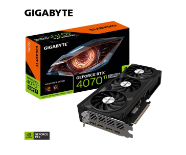 GIGABYTE VGA NVIDIA GeForce RTX 4070 Ti SUPER WINDFORCE OC 16G, 16G GDDR6X, 3xDP, 1xHDMI
