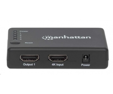 MANHATTAN Splitter HDMI 4 porty, 4K@30Hz, černá