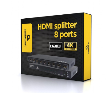 GEMBIRD Dat přepínač  HDMI splitter, rozbočovač 8 cest