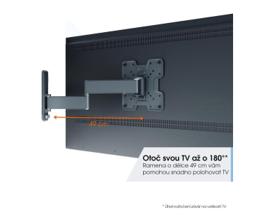 Vogel's TVM 3243W TV rameno 3 klouby S - bílé