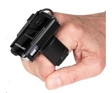 Opticon RS-2006, ring scanner, 1D čtečka čárových kódů na dva prsty, wearable, datakolektor, BT, laser.