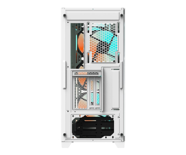 GIGABYTE case GB-C301GW, ARGB Hub, průhledná bočnice, Mid tower, 4x ARGB ventilátor, bílá