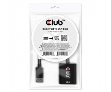 Club3D adaptér aktivní DisplayPort na VGA