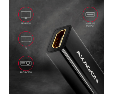 AXAGON RVDM-HI14N, Mini DisplayPort -> HDMI 1.4 redukce / adaptér, 4K/30Hz