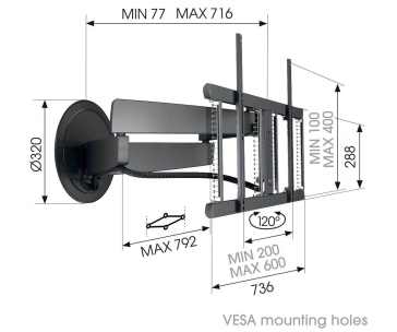 Vogel's TVM 7675 MotionMount - elektrický držák