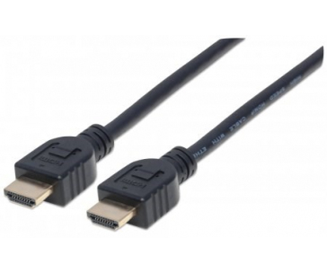 MANHATTAN kabel In-wall CL3 High Speed HDMI s Ethernetem, HEC, ARC, 3D, 4K, stíněný, 10m, Black