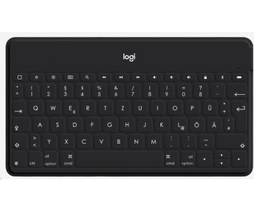 Logitech Bluetooth Keyboard Folio Keys-To-Go, DE, Black, Apple