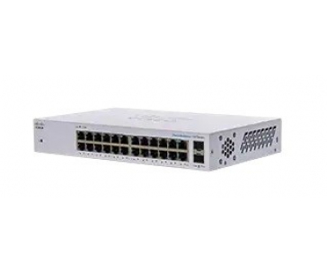 Cisco switch CBS110-24T (24xGbE, 2xGbE/SFP combo,fanless) - REFRESH