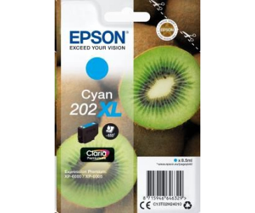 EPSON ink bar Singlepack "Kiwi" Cyan 202XL Claria Premium Ink 8,5 ml