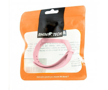 RhinoTech řemínek pro Xiaomi Mi Band 7, světle růžová
