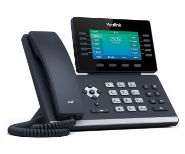 Yealink SIP-T54W IP telefon, 4,3" 480x272 LCD, 27 prog tl.,2x10/100/1000,Wi-Fi, Bluetooth,PoE,16xSIP, 1xUSB,bez adaptéru
