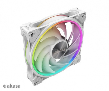 AKASA ventilátor SOHO AR, 12cm ARGB PWM fan, 120x120x25mm, bílá