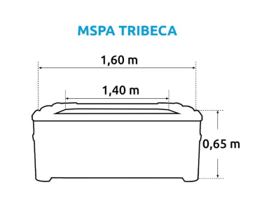 Marimex Bazén vířivý MSPA Tribeca   - MO