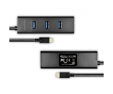 AXAGON HUE-S2C, 4x USB 3.0 CHARGING hub, micro USB nap. konektor, kabel USB-C 40cm