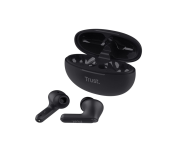 TRUST sluchátka Yavi, Bluetooth ENC, špunty, černá