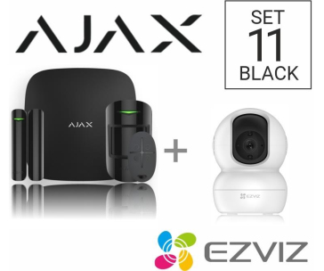 SET 11 - Ajax StarterKit black + Ezviz kamera TY2 - ZDARMA