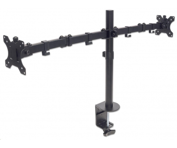 MANHATTAN stolní držák pro 2xLCD, 13" až 32", černý