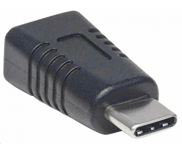 Manhattan USB adaptér, USB-C Male na USB Mini-B Female, USB 2.0, 480 Mbps, černá