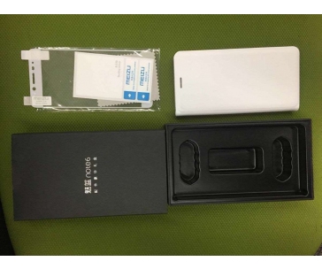 MEIZU  Protective Case pro Meizu M6 Note, bílá (flipový obal s  folii, darkove baleni)
