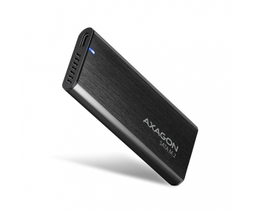 AXAGON EEM2-SBC, USB-C 3.2 Gen 2 - M.2 SATA SSD kovový RAW box, bezšroubkový