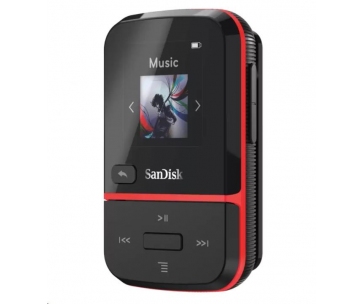 SanDisk Clip Sport Go MP3 Player 16GB, Red