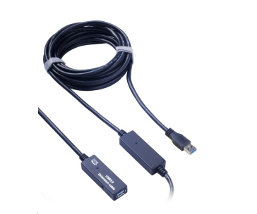 PremiumCord USB 3.0 repeater a prodlužovací kabel A/M-A/F 10m POŠKOZEN OBAL