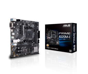 ASUS MB Sc AM4 PRIME A520M-E/CSM, AMD A520, 2xDDR4, 1xHDMI, 1xDVI, 1xVGA, mATX