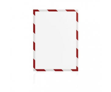 Magnetický rámeček Magnetofix A4 bezpečnostní červeno-bílý (5ks)