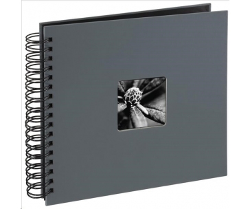 Hama album klasický špirálový FINE ART 28x24 cm, 50 strán, šedý