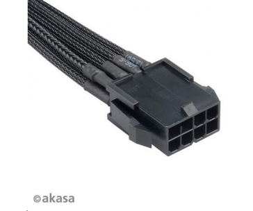 AKASA kabel FLEXA V8 prodloužení k 8pin VGA PSU, 40cm
