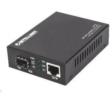 Intellinet 10GbE konvertor, 1x SFP+ slot, 1x 10GBase-T RJ45 port