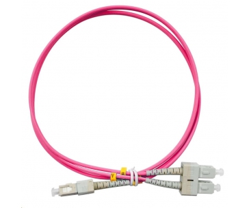 Duplexní patch kabel MM 50/125, OM4, SC-SC, LS0H, 3m