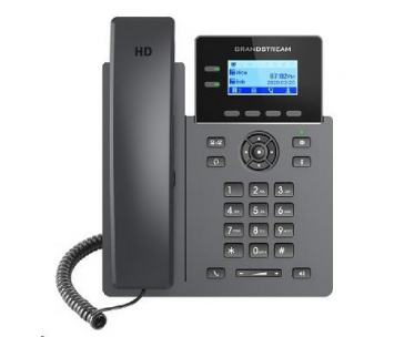 Grandstream GRP2602P [VoIP telefon - 2.21" 132 x 48 grafický,  4x SIP účet, 2x RJ45 10/100 Mbps, PoE]