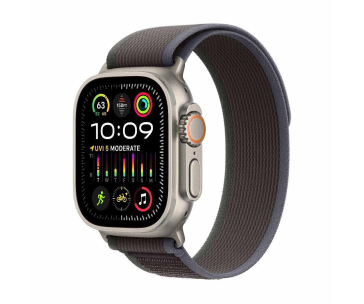 APPLE Watch Ultra 2 GPS + Cellular, 49mm Titanium Case with Blue/Black Trail Loop - S/M