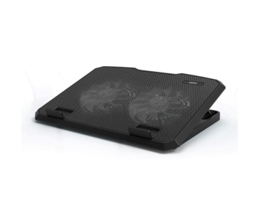 PORT chladící stojan na notebook COOLER PRO, 2x USB, černá