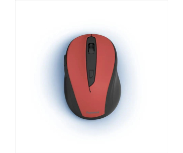 Hama bezdrátová optická myš MW-400 V2, ergonomická, červená/černá