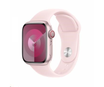 APPLE Watch Series 9 GPS + Cellular 41mm Pink Aluminium Case with Light Pink Sport Band - M/L