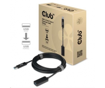 Club3D Kabel prodlužovací USB 3.2 Gen2 (M/F) 10Gbps, 5m