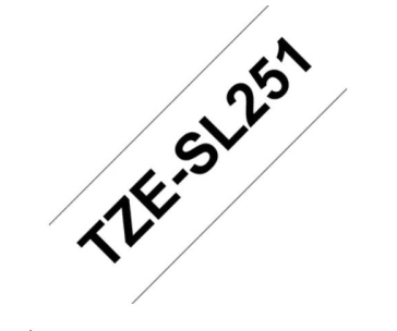 BROTHER TZESL251 - kazeta TZ šířky 24mm, lamino TZE-SL251, bílá/černé písmo
