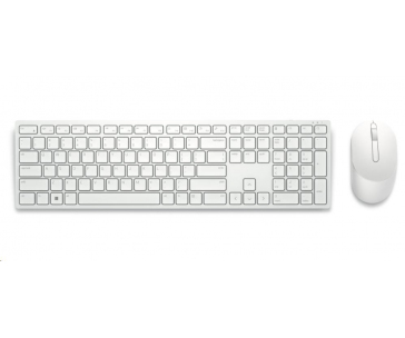Dell Pro Wireless Keyboard and Mouse - KM5221W - German (QWERTZ) - White