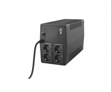 TRUST UPS Paxxon 1000VA UPS with 4 standard wall power outlets