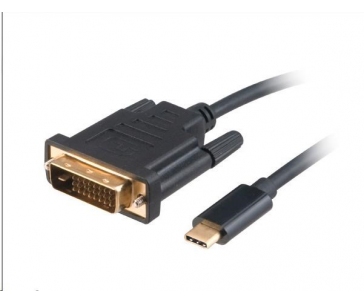 AKASA adaptér USB Type-C na DVI, kabel, 1.8m