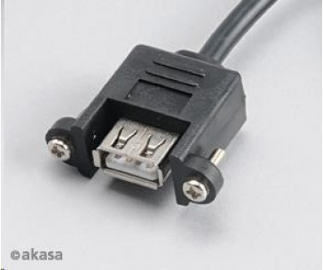 AKASA kabel redukce interní USB na externí USB, USB 2.0, 60cm