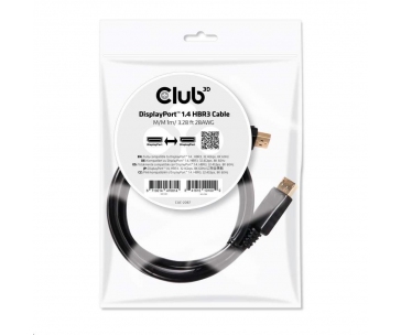 Club3D Certifikovaný Kabel DisplayPort 1.4 HBR3 8K60Hz (M/M), 1m