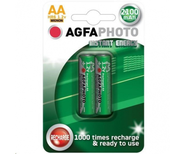 AgfaPhoto přednabitá baterie AA, 2100mAh, 2ks