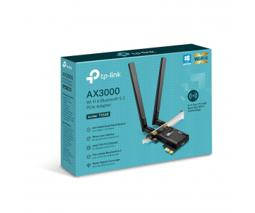 TP-Link Archer TX55E WiFi6 PCIe adapter (AX3000,2,4GHz/5GHz,Bluetooth5.2)