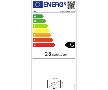 EIZO MT 24" CS2420 ColorEdge, IPS, 1920x1200, 350nit, 1000:1, 15ms, DisplayPort, DVI-D, HDMI, USB, Pivot
