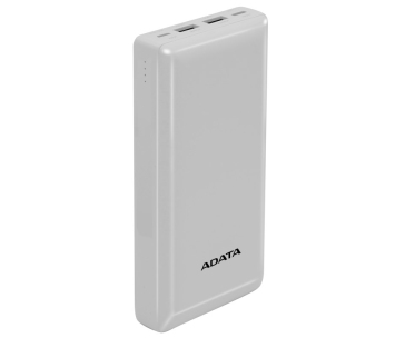 ADATA PowerBank C20, 20000mAh, 3.7A, bílá (74Wh)